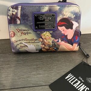 Loungefly Snow White Zip Wallet - Purple, Red, Blue Accents